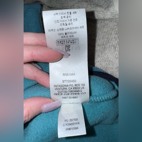 Men’s Patagonia 1/4 botton down pullover - Picture 4 of 5